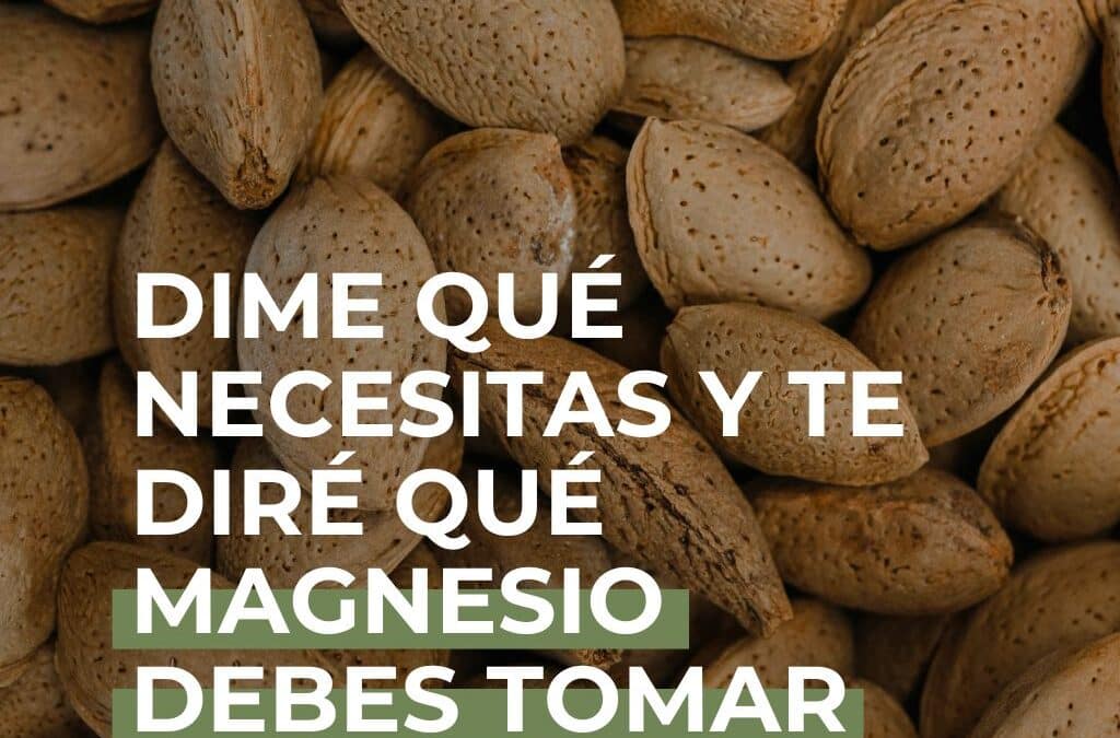 Dime qué necesitas y te diré qué magnesio debes tomar