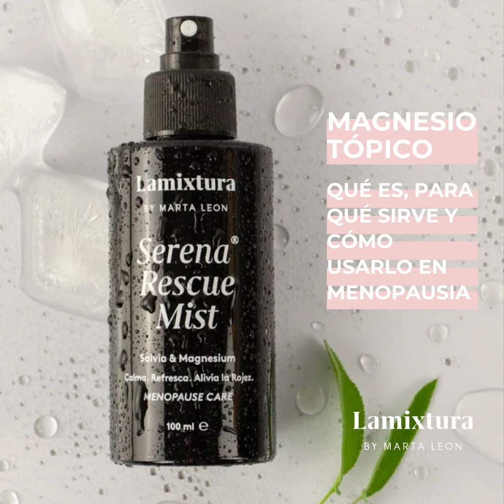 Magnesio tópico: qué es, para qué sirve y cómo usarlo en menopausia